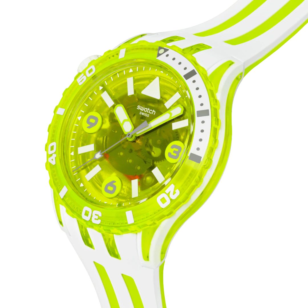 Orologio Unisex Swatch SCUBAQUA EGG YOLK Neon SSCU09J100